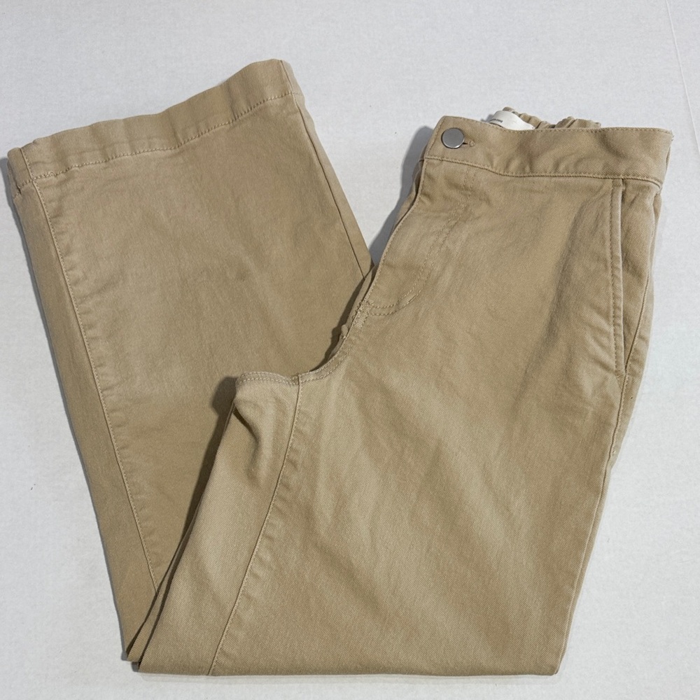 OAK + FORT Khaki Pants – Elastic Waist Casual Trousers